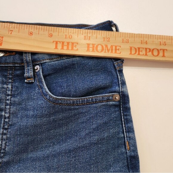 Everlane High Rise Slim Straight Cigarette Jean Blue Denim Button Fly Women's 26 - Picture 8 of 10